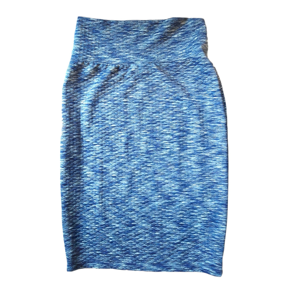 NWOT Lularoe Blue High Waisted Pencil Skirt size XS